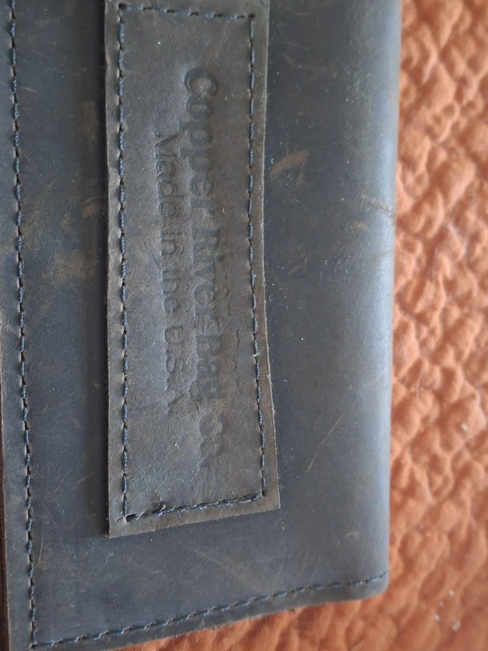 Copper River Bag Co. Genuine Leather Bifold Wallet Brown Made in USA Distressed